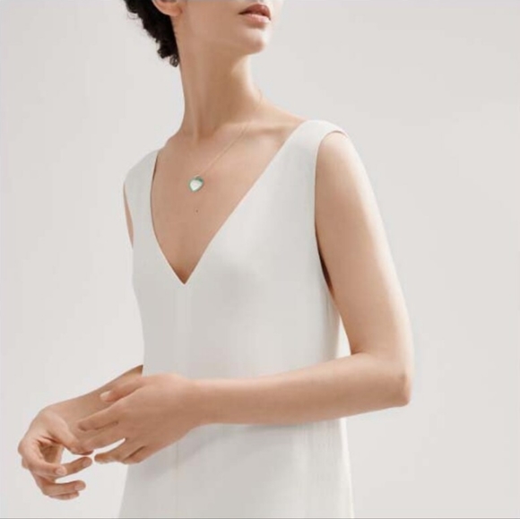 BNIB RARE! Return to Tiffany & Co Sterling Silver Blue Enamel Love Heart Pendent - Picture 7 of 16